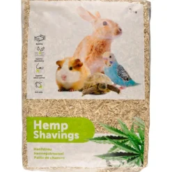 ANIMALLPARADISE - Litière en paille de chanvre 3 kg soit 48 l, pour rongeur