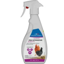 ANIMALLPARADISE - Spray antiparasitaire diméthicone 500 ml pour volailles
