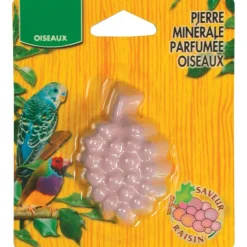 ANIMALLPARADISE - Une pierre minérale parfumée au raisin 21 g pour oiseaux
