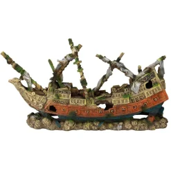 AQUA DELLA - Décoration d'aquarium galeon XXXL: L83xl27,5xH43 cm