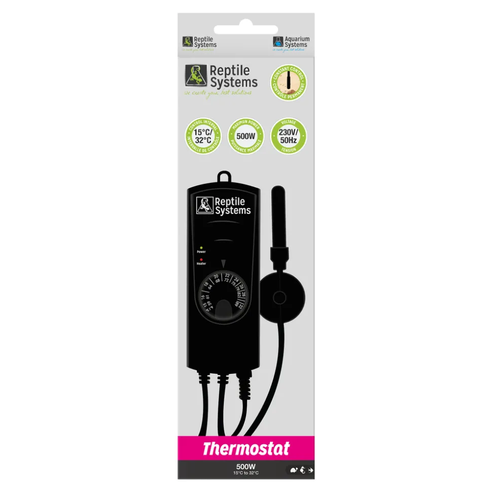 AQUARIUM SYSTEMS - Thermostat 500W 15-32°C pour aquarium et terrarium