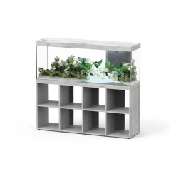 AQUATLANTIS - Aquarium avec meuble LED Splendid 150 chêne blanc – 150x40x61 cm 364 L