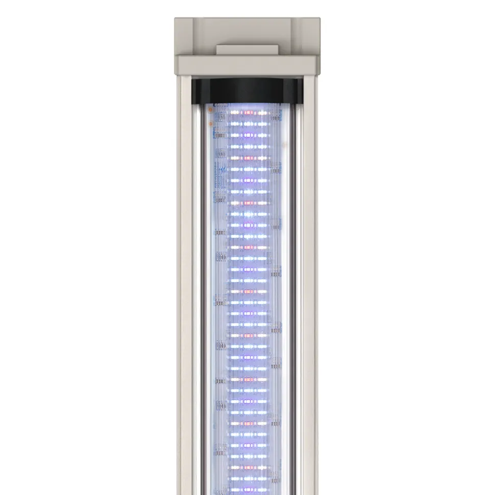 AQUATLANTIS - Aquarium équipé Splendid Led 2.0 Chêne Blanc L.120xP.40xH.61cm