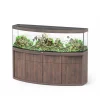 AQUATLANTIS - Meuble avec aquarium Sublime Horizon bois chêne brun 200,5x66,6x83 cm