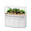 AQUATLANTIS - Meuble avec aquarium Sublime Horizon en bois blanc - 150,2x53,7x83 cm