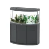 AQUATLANTIS - Meuble avec aquarium Sublime Horizon en bois gris - 120,4x49x83 cm