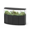 AQUATLANTIS - Meuble avec aquarium Sublime Horizon en bois noir - 200,5x66,6x83 cm