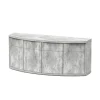 AQUATLANTIS - Meuble d'aquarium 4 portes Sublime Horizon Béton L200,5xP65,10xH83cm