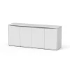 AQUATLANTIS - Meuble pour aquarium Splendid en bois blanc - 49,7x198,6x83 cm