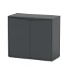 AQUATLANTIS - Meuble pour aquarium Volga en bois gris - 37,5x82,5x73 cm