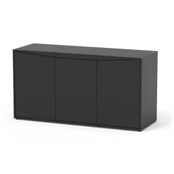AQUATLANTIS - Meuble pour aquarium Volga 450 en bois noir - 52,5x152,5x80 cm