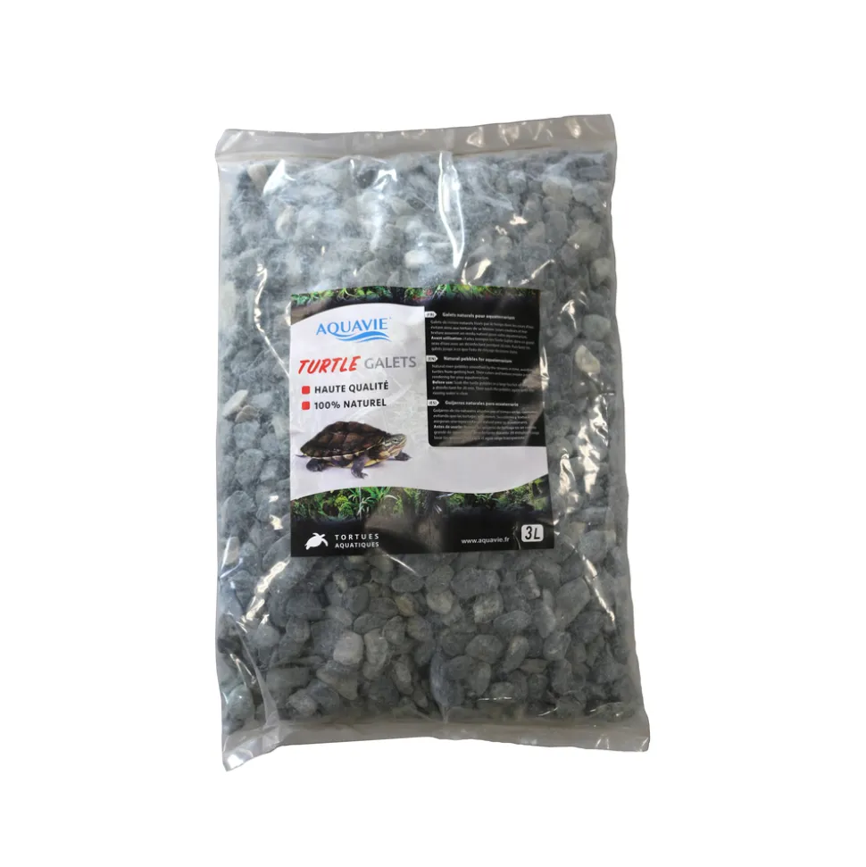 AQUAVIE - Galets de rivière naturels pour tortue 3L