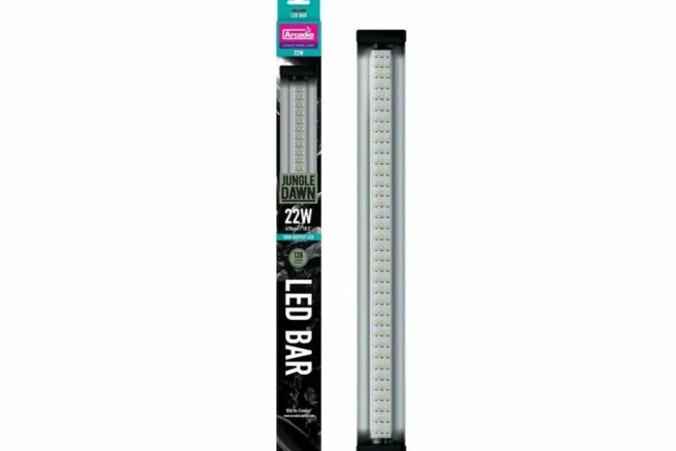 ARCADIA - Jungle dawn led bar - éclairage led 22w 470mm - pour reptiles (lézards, serpents, tortues) et plantes