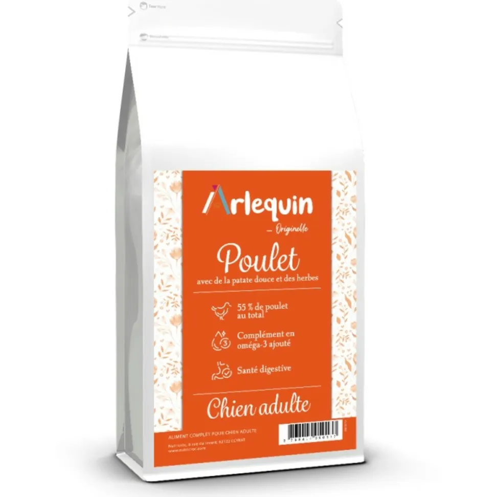 ARLEQUIN ORIGINELLE - Croquette chien sans céréales arlequin originelle poulet 12 kg