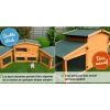 BB LOISIR - Cage clapier pour lapin extérieur 185x51x75cm modèle: 037 étable de roi