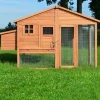 BB LOISIR - Poulailler de luxe en bois pour jardin exterieur 2-5 poules cage canard 2 perchoir nichoir 190 x 67 x 117 cm