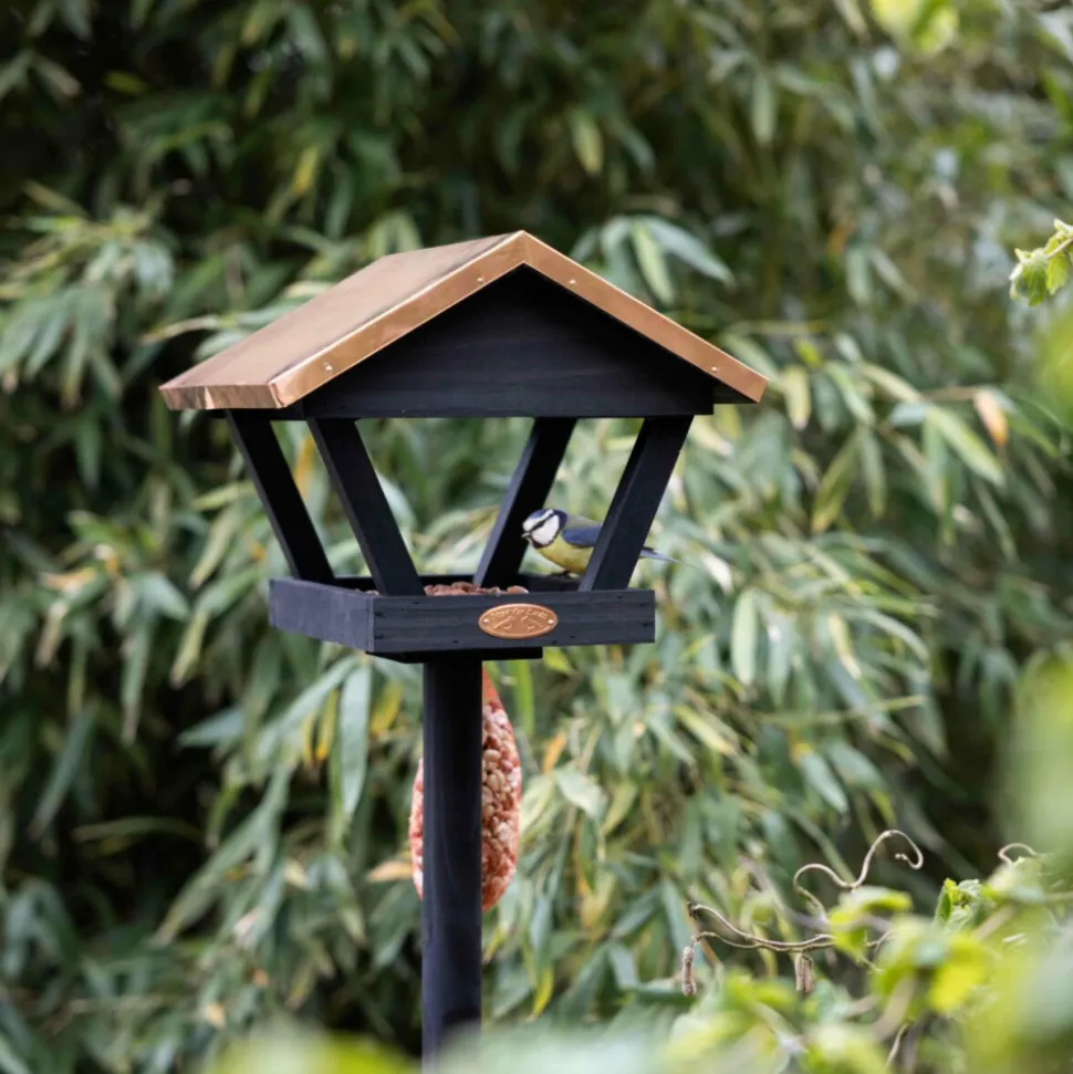 BEST FOR BIRDS - Mangeoire à oiseaux sur pique en pin et cuivre