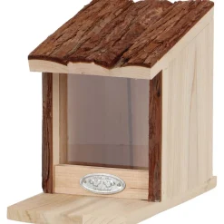 BEST FOR BIRDS - Mangeoire pour écureuil avec toît en écorce
