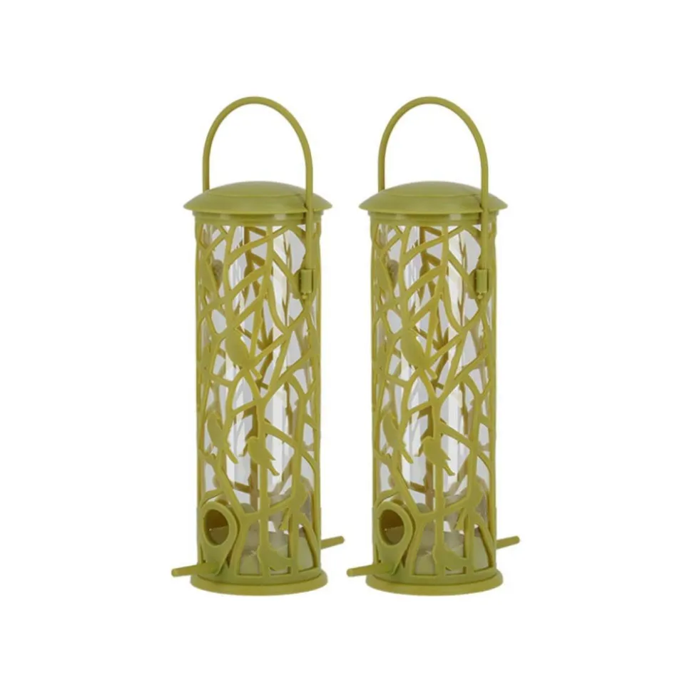 BEST FOR BIRDS - Mangeoire silo pour oiseaux chiffchaff (lot de 2)