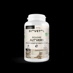 BIOVETOL - Poudre contre les vers - alt'vers petit chat bio 50g