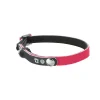 BOBBY - Collier pour chat, réfléchissant, porte-adresse rose foncé 30cm