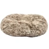 BOBBY - Coussin pour chien oval ''Poilu'' bicolore 103x72cm