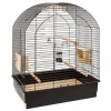 Cage à oiseaux perruches et calopsites greta avec dessus qui s'ouvre, accessoires inclus