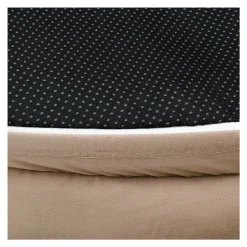 CAMRY - Panier pour chiens et chats électrique chauffant - camry cr7431, rond 76 x 58 cm, laine synthétique douce, 18 w, blanc/marron