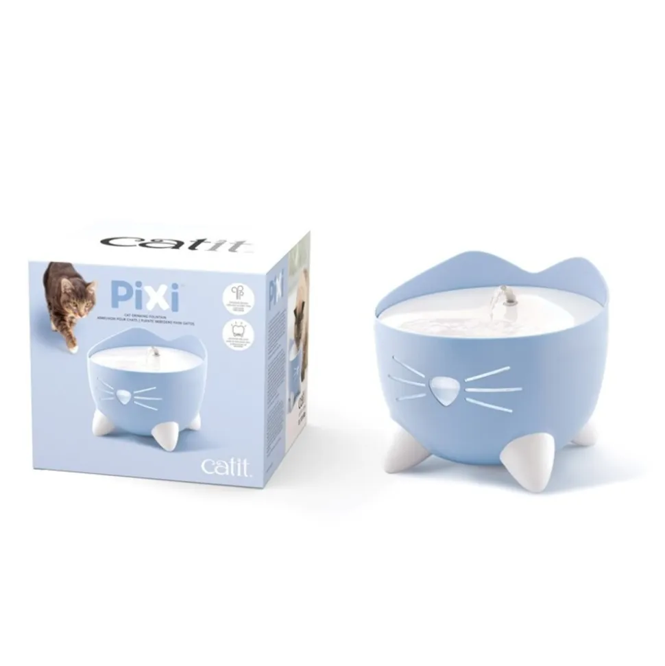CAT IT - Fontaine à eau Pixi bleu pour chat 2,5L