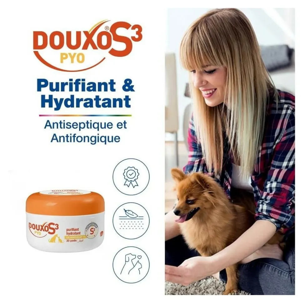 CEVA - Douxo s3 pyo pads lingettes 30