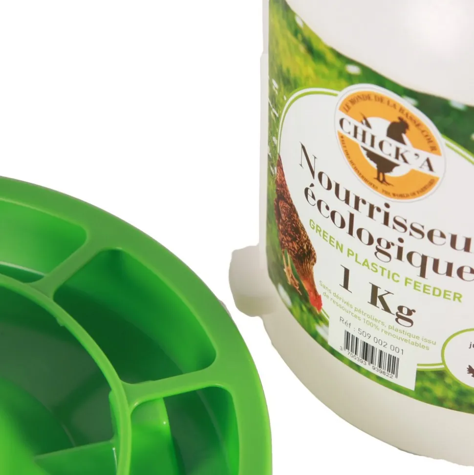 CHICK'A - Nourrisseur à trémie ligne verte 1 kg