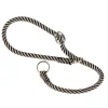 Collier semi-étranglé pour chiens sport extreme cs8/35, longe en nylon robuste, ajustable, marron-noir