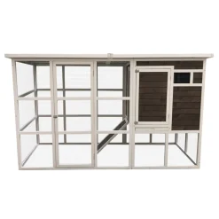 DADU - Poulailler Kentucky en bois avec pondoir - 235x94x140 cm
