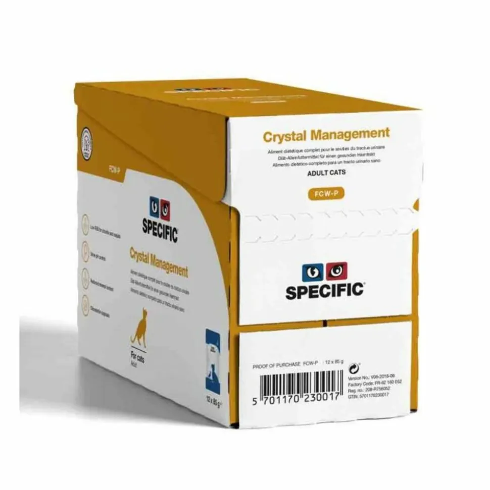 DECHRA - Sachet de pâtée chat fcw-p crystal management - specific 12*85 g