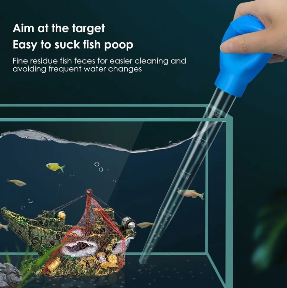 DOWNYPAWS - Aspirateur à détritus pour aquarium - 28.5cm