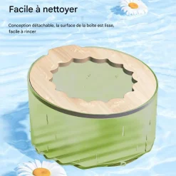 DOWNYPAWS - Bac de bain de sable - facile à nettoyer