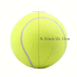 DOWNYPAWS - Balle De Tennis Géante Ultra Résistante Pour Chien - 9,45 Pouces, Caoutchouc Non Toxique