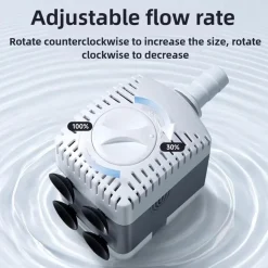 DOWNYPAWS - Bomba acuario 15w ultra silenciosa ajustable sumergible