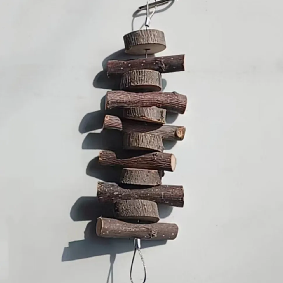 DOWNYPAWS - Boucles de bois de pomme pour rongeurs, snacks et jouets de mastication longue bande