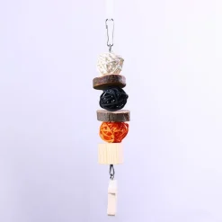 DOWNYPAWS - Boucles de perles en bois de pomme pour rongeurs type b