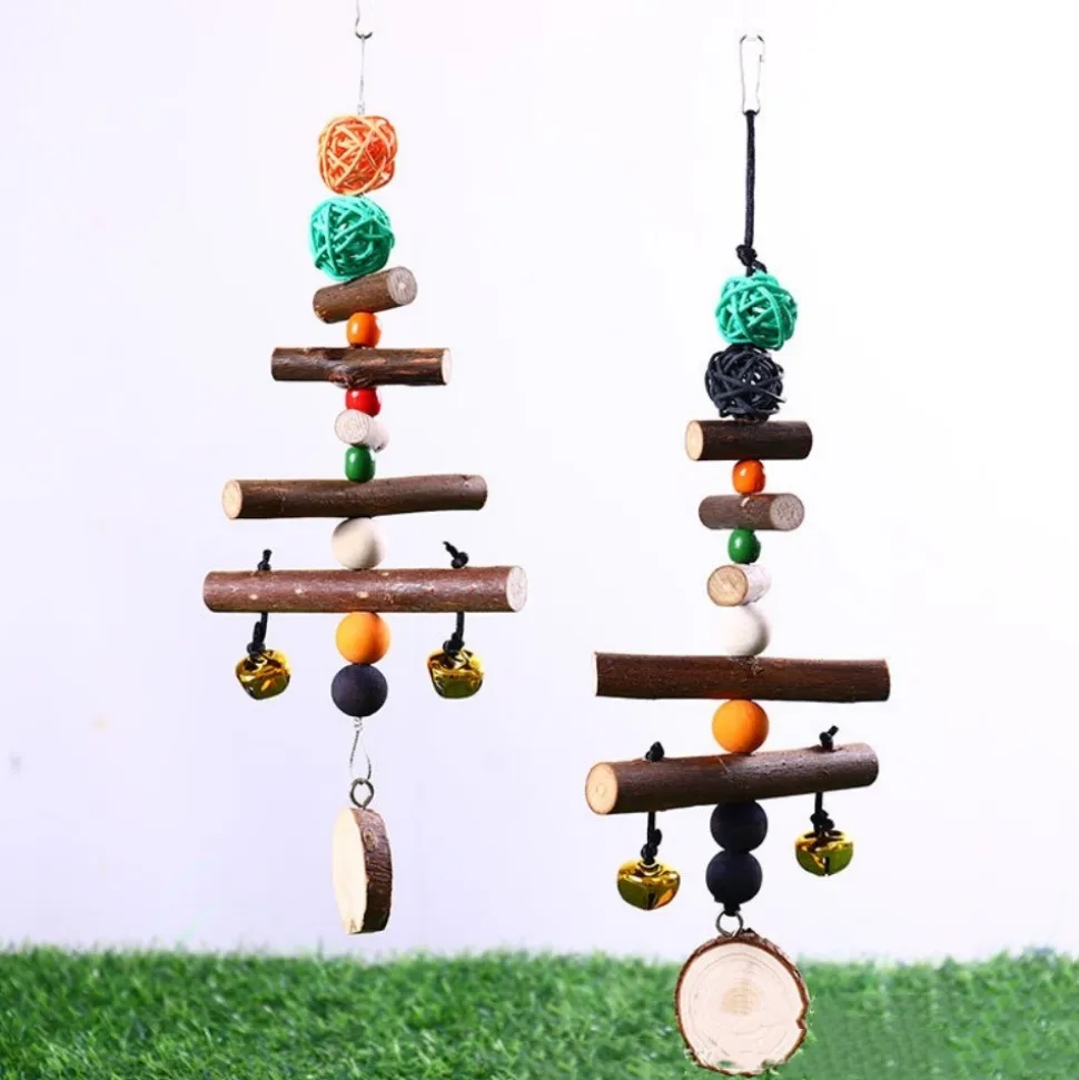 DOWNYPAWS - Boucles de perles en bois de pomme pour rongeurs type b
