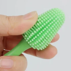 DOWNYPAWS - Brosse à dents 360° en silicone souple pour chiens
