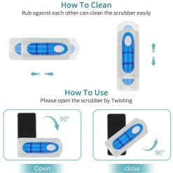DOWNYPAWS - Brosse magnétique super aspirante pour éliminer la mousse des aquariums