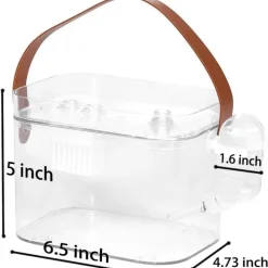 DOWNYPAWS - Cage de transport - portable avec bouteille d'eau transparente