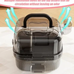 DOWNYPAWS - Cage transparente portable pour petit animal