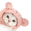 DOWNYPAWS - Chapeau ours pour animaux de compagnie, col règlable