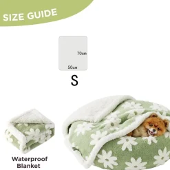DOWNYPAWS - Couverture imperméable lavable pour chien - double face