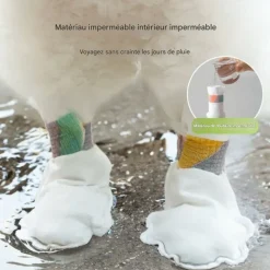 DOWNYPAWS - Couvoirs à pied jetables pour chien, non tissés, anti - glissement et imperméables taille m downypaws