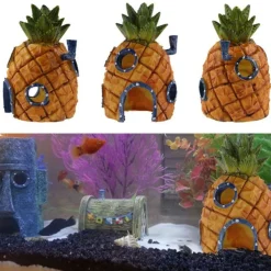 DOWNYPAWS - Décoration d'aquarium-maisonl'ananas-forme d'ananas