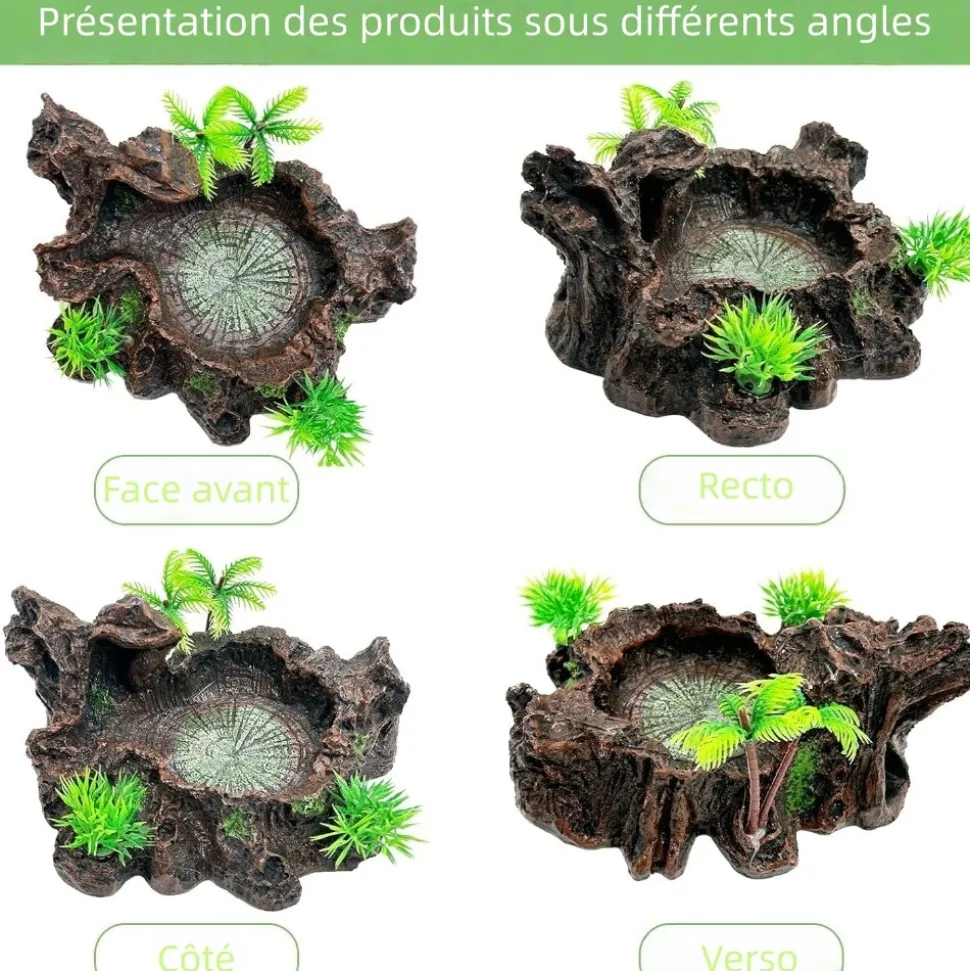 DOWNYPAWS - Décoration d'aquarium pour reptiles